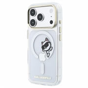 iPhone 18 Pro Karl Lagerfeld IML Choupette Peekaboo Logo Magnetic Case - Transparent