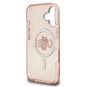 iPhone 16 Karl Lagerfeld IML Choupette Sketch Logo MagSafe Case