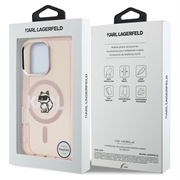 iPhone 16 Pro Max Karl Lagerfeld IML Choupette Sketch Logo MagSafe Case