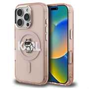 iPhone 16 Pro Karl Lagerfeld IML Choupette Sketch Logo MagSafe Case