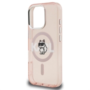 iPhone 16 Pro Karl Lagerfeld IML Choupette Sketch Logo MagSafe Case
