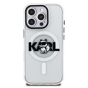 iPhone 16 Pro Karl Lagerfeld IML Choupette Sketch Logo MagSafe Case - Transparent