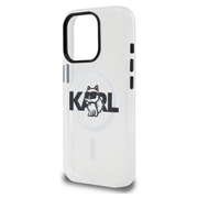 iPhone 16 Pro Karl Lagerfeld IML Choupette Sketch Logo MagSafe Case - Transparent