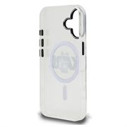 iPhone 16 Karl Lagerfeld IML Choupette Sketch Logo MagSafe Case - Transparent