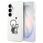 Samsung Galaxy S26 Karl Lagerfeld IML Karl&Choupette Back Logo Magnetic Case - Transparent