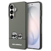 Samsung Galaxy S26 Karl Lagerfeld IML Karl&Choupette Peekaboo Logo Magnetic Case - Black