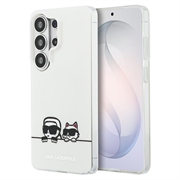 Samsung Galaxy S26 Ultra Karl Lagerfeld IML Karl&Choupette Peekaboo Logo Magnetic Case - White