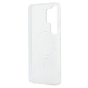 Samsung Galaxy S26 Ultra Karl Lagerfeld IML Karl&Choupette Peekaboo Logo Magnetic Case - White