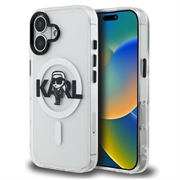 iPhone 16 Karl Lagerfeld IML Karl Sketch Logo MagSafe Case - Clear
