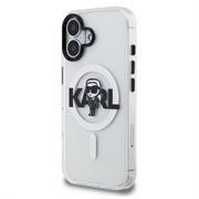 iPhone 16 Karl Lagerfeld IML Karl Sketch Logo MagSafe Case - Clear