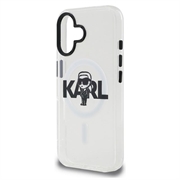 iPhone 16 Karl Lagerfeld IML Karl Sketch Logo MagSafe Case - Clear