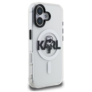 iPhone 16 Karl Lagerfeld IML Karl Sketch Logo MagSafe Case - Clear