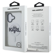 iPhone 16 Karl Lagerfeld IML Karl Sketch Logo MagSafe Case - Clear
