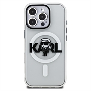 iPhone 16 Pro Max Karl Lagerfeld IML Karl Sketch Logo MagSafe Case - Clear