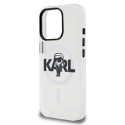 iPhone 16 Pro Max Karl Lagerfeld IML Karl Sketch Logo MagSafe Case - Clear
