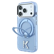 iPhone 18 Pro/17 Pro Karl Lagerfeld IML Ring Stand 360 Kameo Metal MagSafe Case - Light Blue