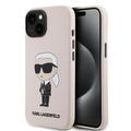 iPhone 15 Karl Lagerfeld Ikonik Silicone Case - Pink
