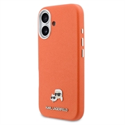 iPhone 17 Karl Lagerfeld Karl and Choupette Heads Pins Case - MagSafe Compatible