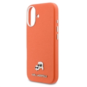 iPhone 17 Karl Lagerfeld Karl and Choupette Heads Pins Case - MagSafe Compatible