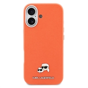 iPhone 17 Karl Lagerfeld Karl and Choupette Heads Pins Case - MagSafe Compatible