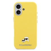 iPhone 17 Karl Lagerfeld Karl and Choupette Heads Pins Case - MagSafe Compatible