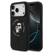 iPhone 18 Pro Karl Lagerfeld Karl and Choupette Liquid Silicone MagSafe Case
