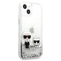 Karl Lagerfeld Liquid Glitter Karl & Choupette iPhone 13 Mini Case