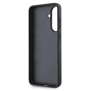 Samsung Galaxy A56 Karl Lagerfeld Saffiano Metal Karl and Choupette Case - Black