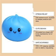 Kawaii Dumpling Squishy Stress Relief Toy - Blue