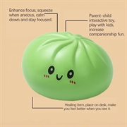 Kawaii Dumpling Squishy Stress Relief Toy - Green