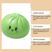 Kawaii Dumpling Squishy Stress Relief Toy - Green
