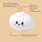 Kawaii Dumpling Squishy Stress Relief Toy - White