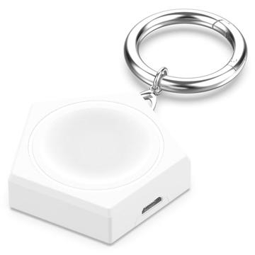 Keychain Wireless Charger - Samsung Galaxy Watch4/Watch4 Classic/Watch3 - White