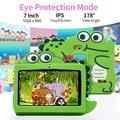Kids Android Tablet with WiFi, Protective Case - 7" - Green Dino