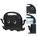 Samsung Galaxy Tab A7 Lite Kids Carrying Shockproof Case - Octopus - Black