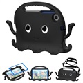 Samsung Galaxy Tab A7 Lite Kids Carrying Shockproof Case - Octopus - Black