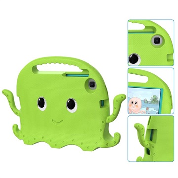 Samsung Galaxy Tab A7 Lite Kids Carrying Shockproof Case - Octopus - Green