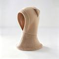 Kids Cat Ear Knitted Balaclava - Beige