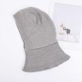 Kids Cat Ear Knitted Balaclava - Grey