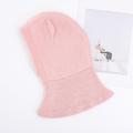 Kids Cat Ear Knitted Balaclava - Pink