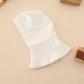 Kids Cat Ear Knitted Balaclava - White