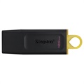 Kingston DataTraveler Exodia Flash Drive - 128GB - Yellow / Black