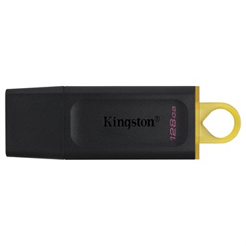 Kingston DataTraveler Exodia Flash Drive - 128GB - Yellow / Black