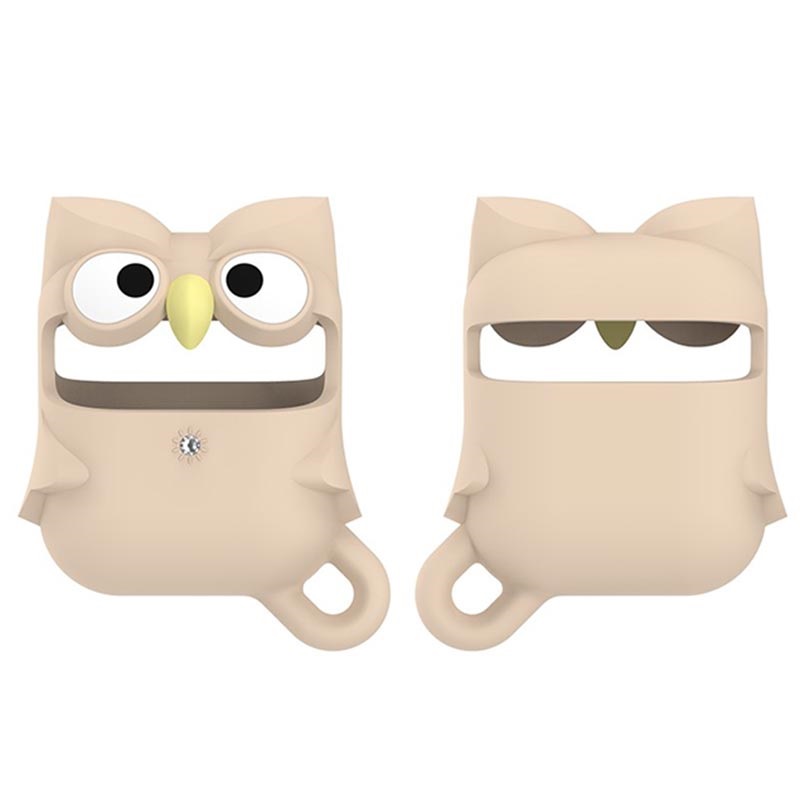 Kingxbar Animal-Shaped AirPods / AirPods 2 Silicone Case - Owl