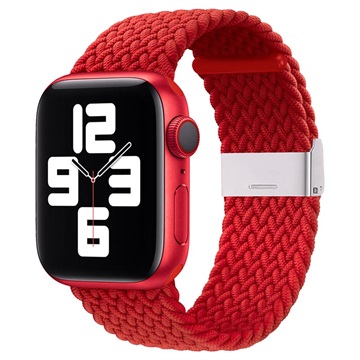 Apple Watch Series 7/SE/6/5/4/3/2/1 Knitted Strap - 45mm/44mm/42mm - Red