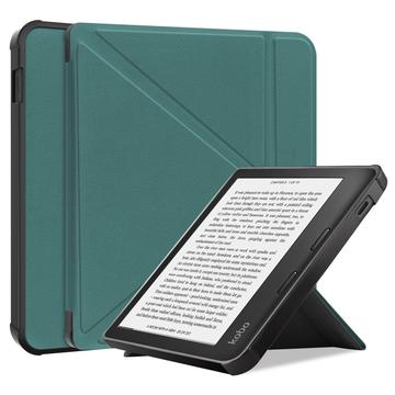 Kobo Libra 2 Origami Stand Folio Case - Green