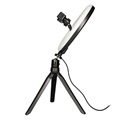 Ksix Studio Live LED Colors Tripod Stand with Ring Light - 14W