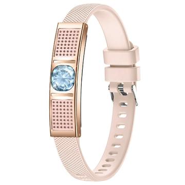 L18 Ultra-Thin Fitness Tracker / Smart Bracelet for Women - Gold / Pink