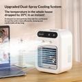 L7 Mini Air Cooler with Dual Nano Mist Humidifier 500ml - White