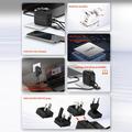 LDNIO Q2618 65W GaN Fast Charger with Interchangeable Plugs - USB-C/USB-A - Black